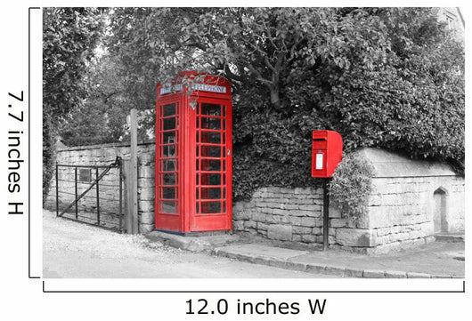 British Phone Box and Wall Decal