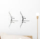 Sport Bow White with Wall Decal