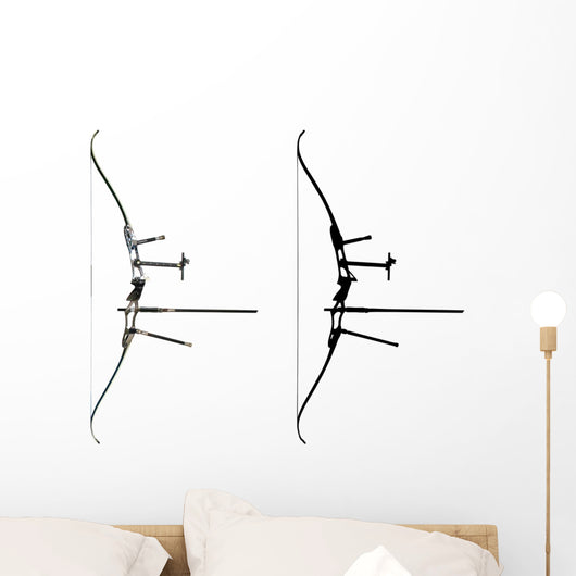 Sport Bow White with Wall Decal