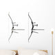 Sport Bow White with Wall Decal