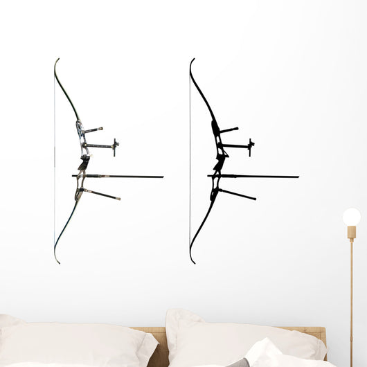 Sport Bow White with Wall Decal