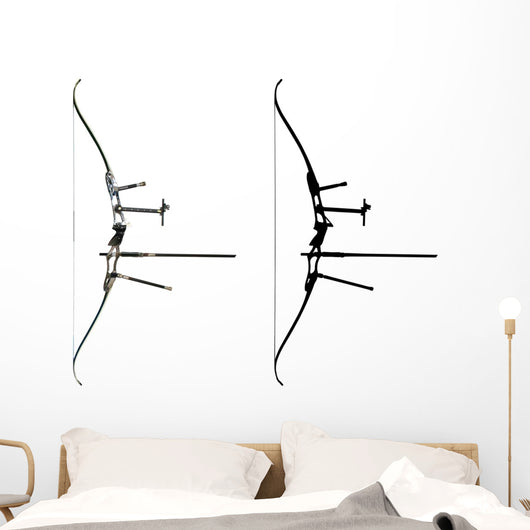Sport Bow White with Wall Decal
