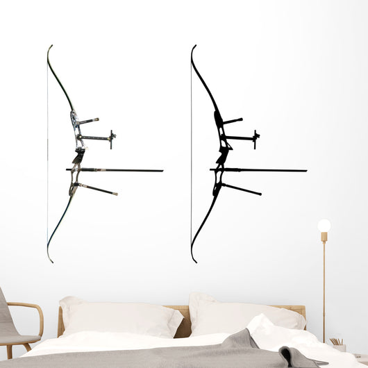 Sport Bow White with Wall Decal