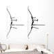Sport Bow White with Wall Decal
