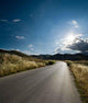 Asphalt Country Road Backlit Wall Decal