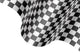 Checkered Flag Wave White Wall Decal
