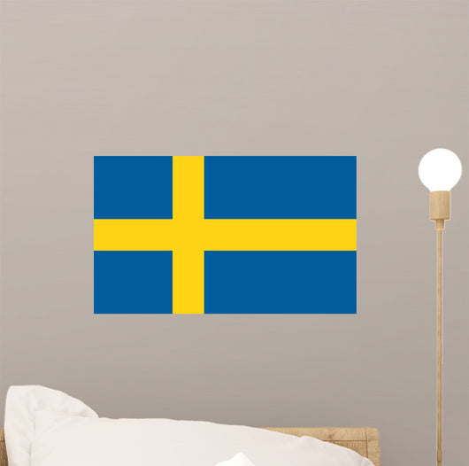 Schweden Sweden Fahne Flag Wall Decal