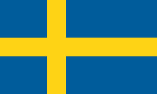 Schweden Sweden Fahne Flag Wall Decal