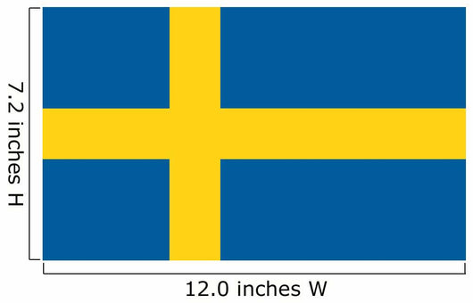 Schweden Sweden Fahne Flag Wall Decal