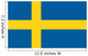 Schweden Sweden Fahne Flag Wall Decal