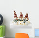 Jolly Little Snowmen Wall Decal