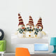 Jolly Little Snowmen Wall Decal