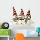 Jolly Little Snowmen Wall Decal