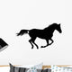 Silhouette Galloping Stallion Wall Decal