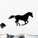 Silhouette Galloping Stallion Wall Decal
