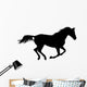 Silhouette Galloping Stallion Wall Decal