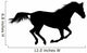 Silhouette Galloping Stallion Wall Decal