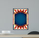 Beautiful Bue Red White Wall Decal