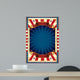 Beautiful Bue Red White Wall Decal