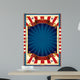 Beautiful Bue Red White Wall Decal