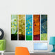 Old Abstract Seasons Tree Wall Decal