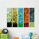 Old Abstract Seasons Tree Wall Decal