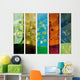 Old Abstract Seasons Tree Wall Decal