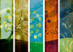 Old Abstract Seasons Tree Wall Decal