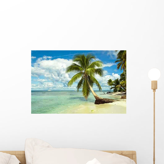 Tropical Beach Wall Decal Design 3