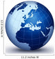 World Globe Wall Decal