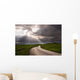 Road Crosses Prairie Covered Wall Decal