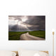 Road Crosses Prairie Covered Wall Decal
