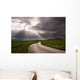 Road Crosses Prairie Covered Wall Decal