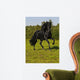 Free Black Horse Runs Wall Decal