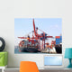 Fully Loaded Container Ship Wall Decal