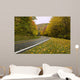 Beautiful Curved Autumn Road Wall Decal