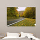 Beautiful Curved Autumn Road Wall Decal