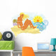 Tropical Beach Wall Decal Design 2