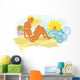 Tropical Beach Wall Decal Design 2