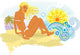 Tropical Beach Wall Decal Design 2