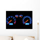 Glowing Dashboard Wall Decal
