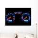 Glowing Dashboard Wall Decal
