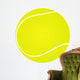 Tennis Ball Vector Wall Decal