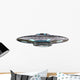 Vintage Ugo Alien Spaceship Wall Decal