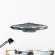 Vintage Ugo Alien Spaceship Wall Decal