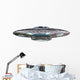 Vintage Ugo Alien Spaceship Wall Decal