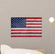 Flag USA Painted onto Wall Decal