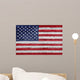 Flag USA Painted onto Wall Decal