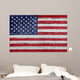Flag USA Painted onto Wall Decal