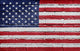 Flag USA Painted onto Wall Decal